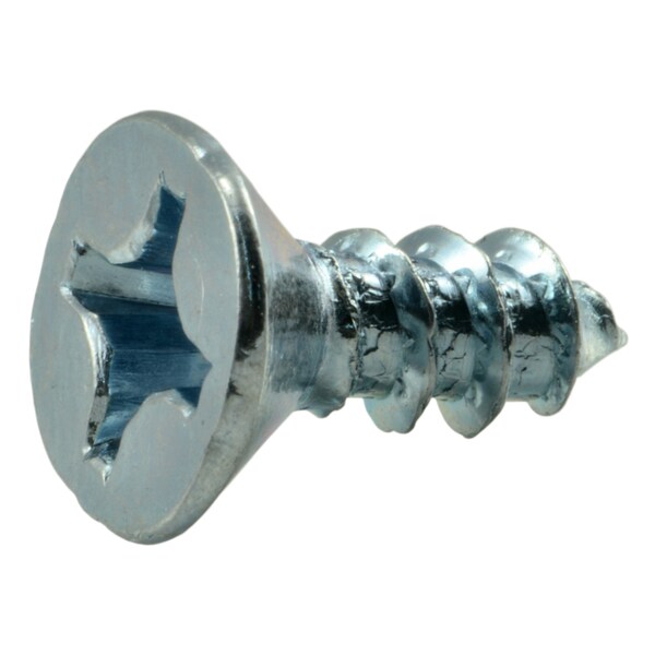 Midwest Fastener Wood Screw, #10, 1/2 in, Zinc Plated Steel Flat Head Phillips Drive, 100 PK 02574 - main